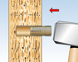 Fischer messing plug PA montage, Dhz-proshop - Doe het zelf
